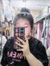 FSHE2025新款短袖t恤女夏季新款大碼女裝韓版寬松ins純欲風(fēng)半袖上衣服 黑色[A]短袖 4XL _180-200斤 曬單實(shí)拍圖