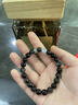 吉徹堂黑曜石海藍(lán)寶手串銀曜石手串轉(zhuǎn)運(yùn)珠手鏈五行補(bǔ)水黑曜石單圈手串 8mm-銀曜石海藍(lán)寶手串 曬單實(shí)拍圖