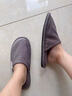 爾煦辦公室拖鞋男商務(wù)半包頭日式布室內用亞麻軟底舒適四季棉布春秋 深灰色 41-42 適合39-40 曬單實(shí)拍圖