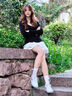 凡小如白色半身裙女夏季新款蛋糕裙高腰甜美a字蓬蓬裙小個子顯瘦短裙 白色 M 【建議95-110斤】 曬單實拍圖