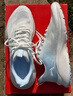 李寧（LI-NING）男鞋云雀運(yùn)動(dòng)鞋子休閑鞋跑步鞋網(wǎng)面鞋2025夏季男士訓(xùn)練透氣旅游鞋 云霧白/天水藍(lán)【云雀】 42 曬單實(shí)拍圖