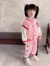迪士尼（Disney）童裝女童秋季棒球服套裝嬰兒洋氣休閑運動女寶寶秋裝衛(wèi)衣三件套潮 粉色-草美熊三件套 110cm 曬單實拍圖