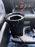 一粒車(chē)載電熱水杯礦泉水牛奶加熱杯汽車(chē)前后排12v燒水杯車(chē)上保溫杯架 黑色【四擋控溫/智能數顯】 曬單實(shí)拍圖
