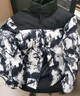 棉服男冬季新款潑墨印花拼色棉衣加厚保暖防風(fēng)棉襖外套立領(lǐng)面包服 黑色 88013 3XL (170-190斤） 曬單實拍圖
