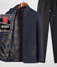 恒源祥男士唐裝中國風(fēng)春秋季套裝中老年人爸爸裝漢服休閑外套男裝兩件套 5809T藏青套裝【上衣+褲子】 M 170/39 曬單實拍圖