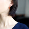 若華（RUOHUA）畔祈 柿子紅南紅瑪瑙耳環(huán)女黃18K金玉石耳鉤七夕情人節禮物 【8-9mm】南紅瑪瑙耳環(huán) 曬單實(shí)拍圖