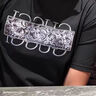 皮爾卡丹（pierre cardin）休閑刺繡字母T恤短袖男士夏季新款休閑潮流修身歐貨青年打底半袖 黑色 XL 建議125-140斤 曬單實(shí)拍圖