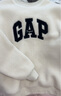 GAP男女裝仿羊羔絨貼布繡抓絨衛衣套頭上衣609065 米色 L (175/96A) 亞洲尺碼 曬單實(shí)拍圖
