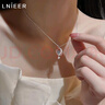 LnieerS925銀項鏈配飾女2025新款高級感輕奢女士銀飾吊墜鎖骨鏈小眾首飾 【925銀】月亮項鏈 曬單實拍圖