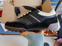 FOOT INDUSTRY 足下工業(yè) 「品牌經(jīng)典」足球板鞋復古運動(dòng)休閑翻蓋鞋舌設計真皮 黑色/古白 41 曬單實(shí)拍圖