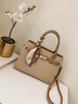 CALWAN KEODH真皮包包女包輕奢手提媽媽包品牌斜挎包高級感生日新年禮物送女友 【卡其色】時(shí)尚大容量實(shí)用走心女生閨蜜 氣質(zhì)優(yōu)雅大氣簡(jiǎn)約百搭通勤包 曬單實(shí)拍圖