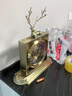 錦生喜金屬簡約創(chuàng)意座鐘歐式客廳裝飾擺件鐘表現(xiàn)代臥室靜音石英鐘金大氣 金屬座鐘-普通機芯 曬單實拍圖