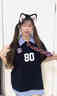 暢登美式國潮polo領(lǐng)假兩件短袖t恤男女2025夏季款學(xué)院風(fēng)減齡寬松上衣 藏青色 2XL 曬單實拍圖