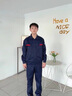 保羅嵐芝 防靜電工作服套裝夏季長袖薄款透氣吸汗汽修工地工程勞保工作服 曬單實(shí)拍圖
