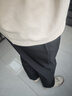 星禾萊西裝褲男九分寬松垂墜感港風(fēng)直筒闊腿春夏班服休閑長(zhǎng)褲子男dk制服 黑色西褲(九分) XL 126-141斤 曬單實(shí)拍圖
