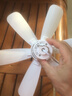 松下的小吊扇學(xué)生宿舍床上電風(fēng)扇小吊扇家用出租房吊風(fēng)扇高轉速大風(fēng)力迷你蚊帳小型床頭靜音 【經(jīng)典款】灰色 標配(自帶1.3米線(xiàn)) 曬單實(shí)拍圖