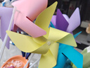 緣輝幼兒園20個創(chuàng)意小紙風(fēng)車兒童玩具手工制作材料運(yùn)動會戶外布置道具 曬單實(shí)拍圖