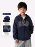GAP【大小童同款】男女童2025春季新款logo連帽衛(wèi)衣兒童裝687286 曬單實拍圖