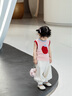 幼歌（YOUGE）夏季新嬰幼兒清涼水果圖案冰絲卡通背心幼兒無(wú)袖上衣 淺粉 90 cm 曬單實(shí)拍圖