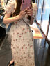 冶芷法式碎花V領(lǐng)泡泡袖連衣裙子女夏季溫柔甜美收腰顯瘦氣質(zhì)絕美長裙 碎花V領(lǐng)泡泡袖連衣裙 M 曬單實拍圖