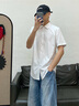 GXG男裝【涼感免燙】簡(jiǎn)約商務(wù)男襯衫通勤正裝襯衣 2025夏季新品 白色 L 曬單實(shí)拍圖