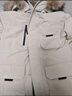 京東京造鵝絨羽絨服男女極寒加厚連帽大毛領(lǐng)外套中長(zhǎng)款哈爾濱 卡其色 S 曬單實(shí)拍圖