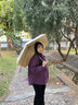 左都（ZUODU）遮陽(yáng)傘防曬防紫外線(xiàn)太陽(yáng)傘女卡片傘便攜小巧超輕口袋傘晴雨兩用傘 【翠娟】實(shí)木手柄+專(zhuān)業(yè)防曬 曬單實(shí)拍圖