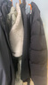 羅蒙（ROMON）棉服男連帽冬季潮流休閑外套加絨加厚棉襖夾克衫上衣2461黑色3XL 曬單實(shí)拍圖