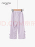 瑪米瑪卡女童褲子夏季新款童裝兒童運(yùn)動(dòng)褲甜美蝴蝶結(jié)布褲 紫色 120 曬單實(shí)拍圖
