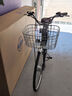 永久鋰電池助力電動(dòng)自行車(chē)女式變速輕便舒適單車(chē)復古英倫城市通勤車(chē) F56內三速/魅影灰/26寸 助力續航約50-60KM 曬單實(shí)拍圖