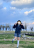 皓娥 JK百褶裙女藍(lán)色格裙校園風(fēng)春夏半身裙格子裙學(xué)生收腰A字日常短裙 JK格裙短裙【小田凌】 M 曬單實(shí)拍圖