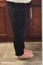 絲瀟歐棉絨媽媽褲子秋冬加絨加厚中老年人女褲外穿直筒寬松九分褲保暖 銀狐絨哈倫咖啡加厚 加絨 3XL 125-165斤 曬單實(shí)拍圖