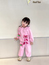 咭卡咭為女童套裝春秋2025新款洋氣兒童小女孩衣服1-3寶寶衛(wèi)衣兩件套4-6歲 桃粉色 常規(guī) 春秋套裝 120 cm碼建議5-6歲(身高115左右） 曬單實拍圖