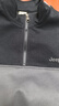 吉普（JEEP）衛(wèi)衣男春秋季寬松長(zhǎng)袖T恤男士潮流男裝拼色半拉鏈打底衫 黑灰 3XL 曬單實(shí)拍圖