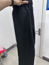 MMOPTOP復(fù)古垂感三本針西褲子男士春夏季薄款寬松直筒休閑褲YK22黑色XL 曬單實(shí)拍圖
