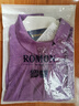 羅蒙（ROMON）真絲襯衣女士七分袖氣質小衫夏季新款闊太太時尚襯衫桑蠶絲上衣 紫色 L (建議100-115斤) 曬單實拍圖