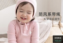 幼歌（YOUGE）寶寶百搭連體衣2024新款嬰幼兒舒適彈力打底衫 粉色打底衫 100 cm 曬單實(shí)拍圖