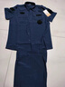 嬰佳福速干保安工作服夏裝全套夏季服裝藍色短袖定制作訓(xùn)服夏款冰絲薄款 黑色速干短袖上衣+褲子 2XL /180  建議150-165斤 曬單實拍圖