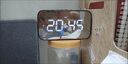 XVVMI2025新款無線藍(lán)牙音箱智能鬧鐘時(shí)鐘音響AI語音控制手機(jī)插卡便攜式迷你家用電腦微信收款播報(bào)小音響 智能AI語音/全功能配置/語音對(duì)話 升級(jí)版黑【鬧鐘+音箱/單組鬧鐘】 曬單實(shí)拍圖