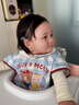 JULY MOLY兒童吃飯圍兜防水夏季寶寶罩衣男女小孩短袖輔食圍裙反穿護衣嬰兒 童趣玩伴短袖 M碼 【12-24個(gè)月】 曬單實(shí)拍圖