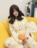 媽媽本色孕婦家居服套裝2025夏季新款產(chǎn)后哺乳喂奶薄款寬松舒適月子服睡衣 白色 L 曬單實拍圖