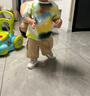 GAP男幼童春夏款扎染小熊短袖T恤短褲運(yùn)動套裝890257 曬單實(shí)拍圖