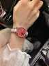歐利時(shí)（OLEVS）瑞士認證品牌手表女簡(jiǎn)約氣質(zhì)女士手表日歷夜光防水陶瓷薄石英女表 OLEVS-3606-氣質(zhì)格調紅 曬單實(shí)拍圖
