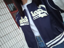 Jret2025春秋美式復(fù)古粉色藍(lán)色撞色長(zhǎng)袖短款棒球服外套女小眾百搭?yuàn)A克 藍(lán)色 [ 雙層有內(nèi)里] S 100斤以內(nèi) 曬單實(shí)拍圖