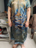 梵花秀媽媽裝夏款改良旗袍裙子寬松大碼中老年女裝新中式國風連衣裙高貴 綠色高品質(zhì)連衣裙 4XL 建議穿135-155斤 曬單實拍圖