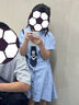 哈羅小黃鴨（G.DUCKKIDS）女童朱迪兔子警官連衣裙夏季新款兒童衣服學院風JK裙子女孩POLO裙 裙子 100 cm 曬單實拍圖