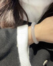 中國(guó)黃金半山水玉手鐲女生玉鐲瑪瑙玉髓鐲子七夕情人節(jié)生日禮物女朋友老婆 半山水玉手鐲【圈口56】 曬單實(shí)拍圖