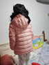 安奈兒（Annil）童裝男童女童輕薄羽絨服冬三防外套保暖防風(fēng)時尚 摩登粉 150cm 曬單實(shí)拍圖