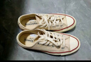 匡威（Converse）1970S男女ALLSTAR系列經(jīng)典帆布休閑運動(dòng)鞋162062C 米白 35碼  曬單實(shí)拍圖