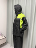 菲享雨衣雨褲分體套裝全身防水防暴雨摩托車外賣騎行戶外成人男女長(zhǎng)款 黑色經(jīng)典【單層雙帽檐輕薄款】 XL 1件 【高171-175】重150斤以內(nèi) 曬單實(shí)拍圖